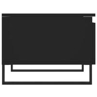 Salontafels 2 st 50x46x35 cm bewerkt hout zwart - thumbnail