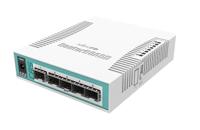 Mikrotik CRS106-1C-5S netwerk-switch Gigabit Ethernet (10/100/1000) Wit Power over Ethernet (PoE) - thumbnail