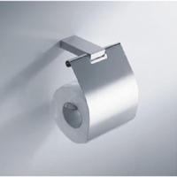 Wiesbaden Eris toiletrolhouder met klep chroom - thumbnail