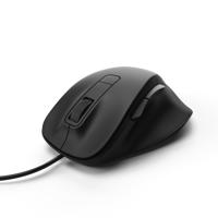 Hama optische muis met 6 knoppen mc-500 met kabel zwart - thumbnail