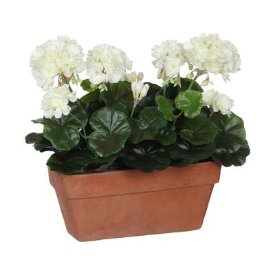 Decoratieve plant Mica Decorations Keramisch Wit Geel PVC Geranium (29 x 13 x 40 cm) Decoratieve plant Mica Decorations Keramisch Wit Geel PVC Geranium (29 x 13 x 40 cm)