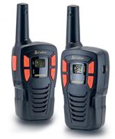 Cobra Electronics AM245 walkietalkie van licht gewicht met een bereik van maximaal 5 km, 8 kanalen en energiebesparende functie (verpakking van 2) - zwart - thumbnail