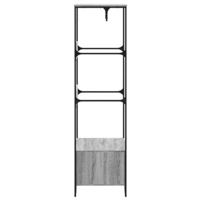 Kledingkast 90x50x180 cm bewerkt hout grijs sonoma eikenkleurig Kledingkast 90x50x180 cm bewerkt hout grijs sonoma eikenkleurig