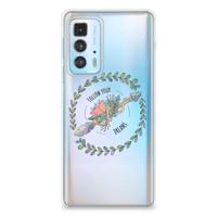 Motorola Edge 20 Pro Telefoonhoesje met Naam Boho Dreams - thumbnail