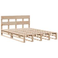 Bedframe zonder matras massief grenenhout 150x200 cm - thumbnail