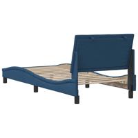 Bedframe zonder matras "Hanko" 80x200 cm stof blauw - thumbnail