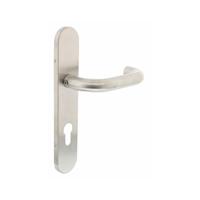 Intersteel Deurkruk Rond op schild profielcilindergat 72mm - RVS - thumbnail