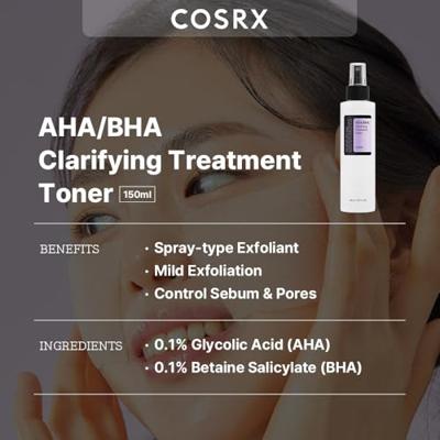 COSRX AHA/BHA Clarifying Treatment Toner 150ml COSRX AHA/BHA Clarifying Treatment Toner 150ml
