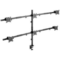 SpeaKa Professional SP-MM-1010 Monitor-tafelbeugel 6-voudig 43,2 cm (17) - 81,3 cm (32) Zwart (RAL 7001) Kantelbaar en zwenkbaar - thumbnail