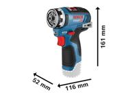 Bosch Professional GSR 12V-35 FC Accu Schroefboormachine FlexiClick 12V Basic Body + 4x Hulpstukken in L-Boxx - 06019H3003 - thumbnail
