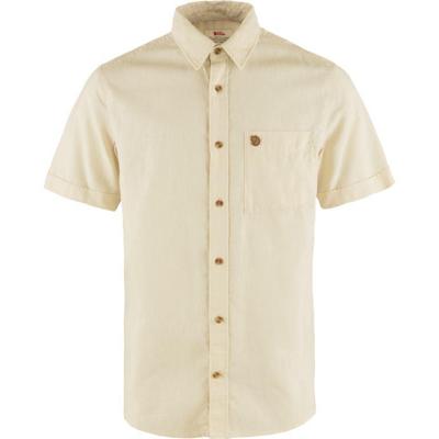 Fjallraven Övik Travel SS Shirt Heren Chalk White M