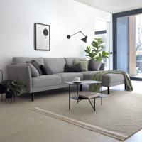 Kave Home Loungebank 'Gilma' Zwarte Poot, Rechts, kleur Lichtgrijs - thumbnail