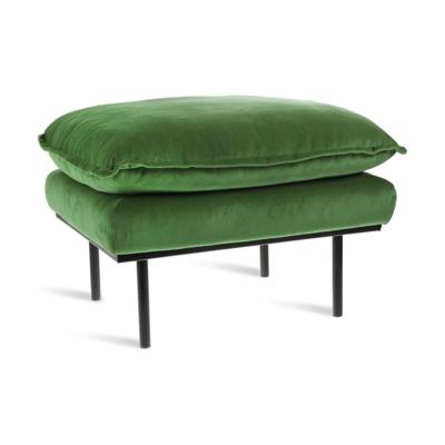 HKliving Retro hocker Royal Velvet Green HKliving Retro hocker Royal Velvet Green