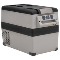 VidaXL Koelbox met handvat 35 l pp & pe zwart en wit - thumbnail