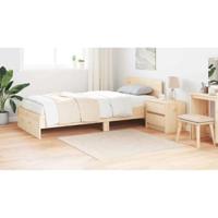 Antislip Shaggy Tapijt Crème 120 x 120 cm PP - thumbnail