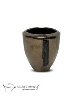 Pot Earthquake 12x13cm goud - thumbnail