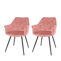 Riverdale Lynn armstoel roze - thumbnail