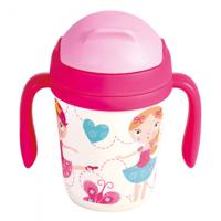 Bino drinkbeker Dancer meisjes 250 ml bamboe - thumbnail