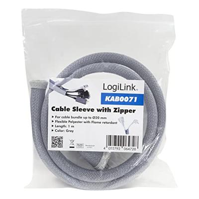 LogiLink KAB0071 kabel beschermer Kabelbeheer Grijs