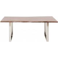 Kare Eettafel Harmony Dark Chrome 160x80 - thumbnail