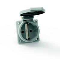 Bals Elektrotechnik 71100 Aanbouwcontactdoos IP54 Grijs - thumbnail