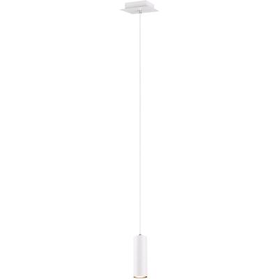 LED Hanglamp GU10 - 1-lichts - Rond Mat Wit Aluminium