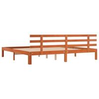 Bedframe Wasbruin 203,5 x 205,5 x 69,5 cm Massief Hout Frissen - thumbnail