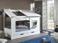 Vipack huisbed - wit - 90x200 cm - Leen Bakker - thumbnail