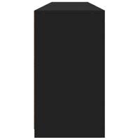 Dressoir met LED-verlichting 162x37x67 cm zwart - thumbnail