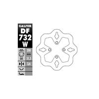 GALFER wave remschijf "df732" rotor df732 type w rigid - thumbnail