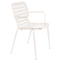 Zuiver Tuinstoel 'Vondel' Met armleuning, Aluminium, kleur Clay - thumbnail