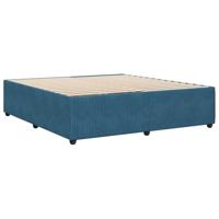 Bedframe fluweel blauw 200x200 cm - thumbnail