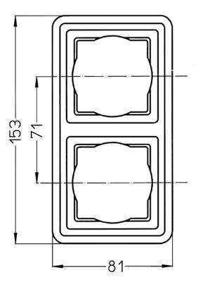 Kopp 302402074 Arktis Frame spatwaterdicht Wit 2-voudig 1 stuk(s)