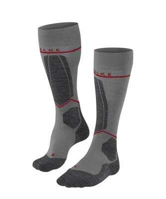 Falke SK4 Advanced Compression Light Skisok Heren Light Grey 46-48 Falke SK4 Advanced Compression Light Skisok Heren Light Grey 46-48