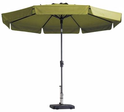 Stokparasol Flores dia. 300 cm sage green zonwering Madison - Madison Stokparasol Flores dia. 300 cm sage green zonwering Madison - Madison