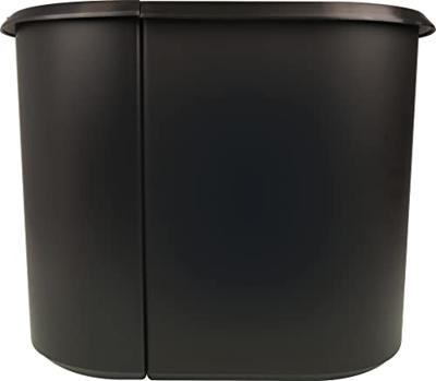 Helit helit Duo System - Papierkorb - 29 L - Mülltrennung H6103993 Prullenbak 29 l (l x b x h) 400 cm x 400 mm x 300 mm Kunststof Zwart, Blauw 1 stuk(s)