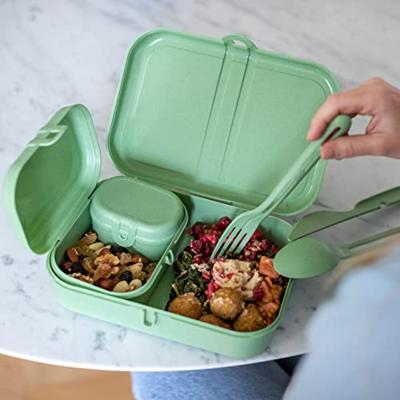 Koziol - Lunchbox- en Bestekset, Organic, Blad Groen - Koziol | Pascal
