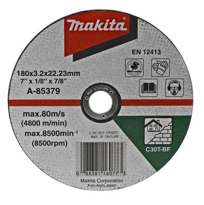 Makita A-85379 Doorslijpschijf 180x3,2x22,23mm steen