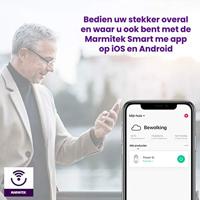 Marmitek POWER SI - Smart Wi-Fi power plug - 15A | 2 USB | on/off manual & automatic | energy meter | G plug Schakelaar Wit - thumbnail