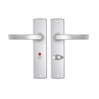 AXA | Binnendeurbeslag | Curve kruk | Blok | Toilet | 63-8 | Aluminium - thumbnail