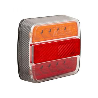 Trailergear achterlicht 10x10cm. led kleur