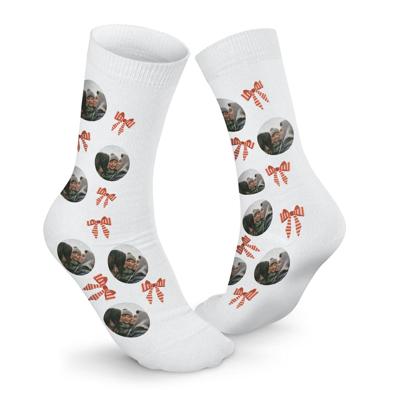 Kerstsokken personaliseren - Wit - 35-38