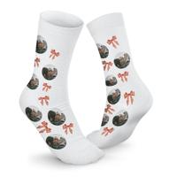 Kerstsokken personaliseren - Wit - 35-38 - thumbnail