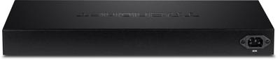 TRENDnet 2-poorts Web Smart PoE+ Switch, 24 x Gigabit PoE+ poorten, 4 x gedeelde gigabit poorten (RJ-45- of XGA), VLAN, QoS, LACP, IPv6 ondersteuning, 370W PoE-totaalvermogen, TPE-5028WS