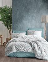 Beddengoedset - 1 dekbedovertrek 220 x 240 cm + 2 kussenslopen 60 x 60 cm - 100% katoen - Mint - thumbnail