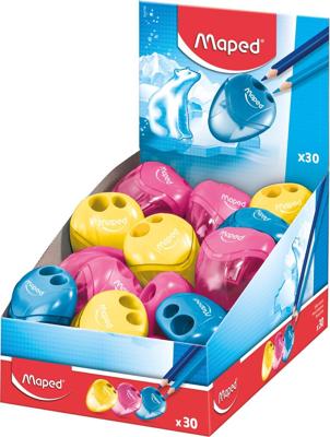 Maped potloodslijper igloo, 2 gaats, geassorteerde kleuren