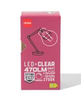 HEMA Led kogel clear E27 4.8W 470lm dim - thumbnail