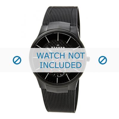 Skagen horlogeband 809XLTBB Staal Zwart