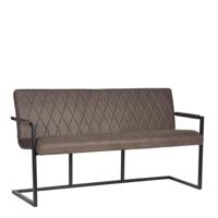 LABEL51 Eetkamerbank Denmark - Antraciet - Microfiber - 155 cm - thumbnail