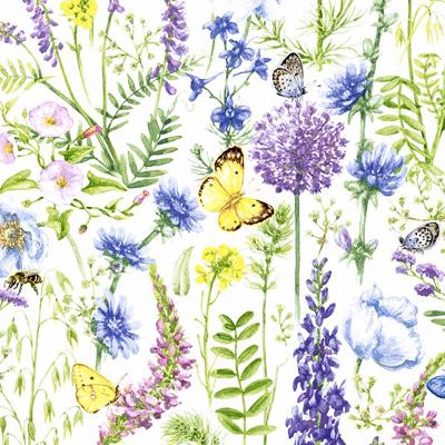 Creativ Company Servetten, voorjaar, afm 33x33 cm, 20 stuk/ 1 doos
